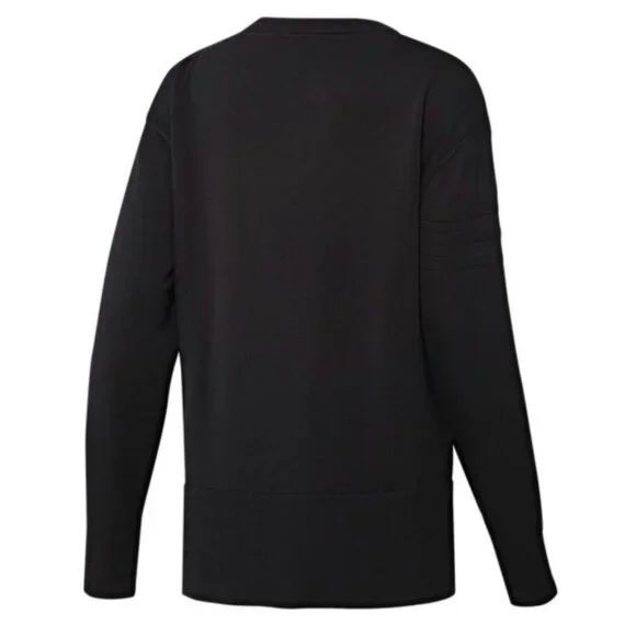 Adidas women's Classic Black Women's Size Medium Crewneck Golf Sweater - Picture 2 of 5